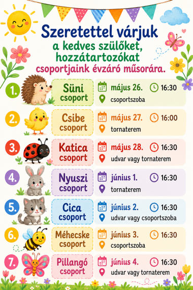 Évzárók 2026