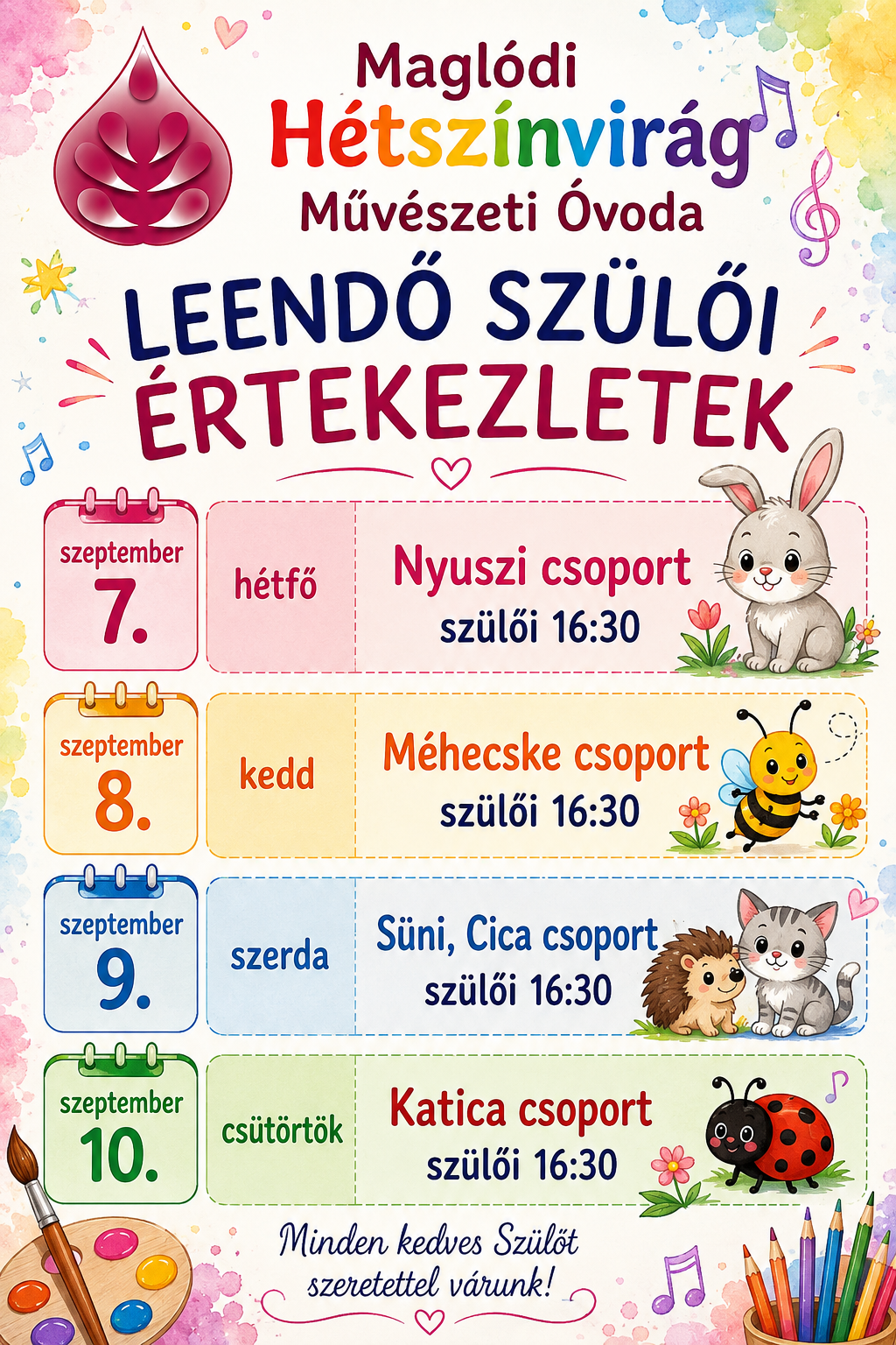 Szülői értekezletek 2026_27 I.félév